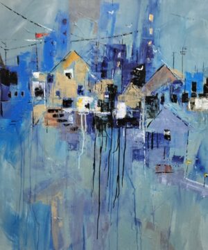 Azure Reflections of a Silent City